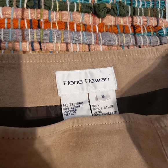 Rena Rowan Leather Skirt - Picture 2 of 2